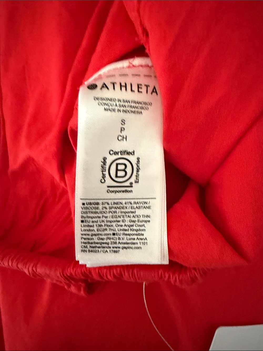Wide Leg Drawstring Pants in Bright Red - Picture 8 of 8